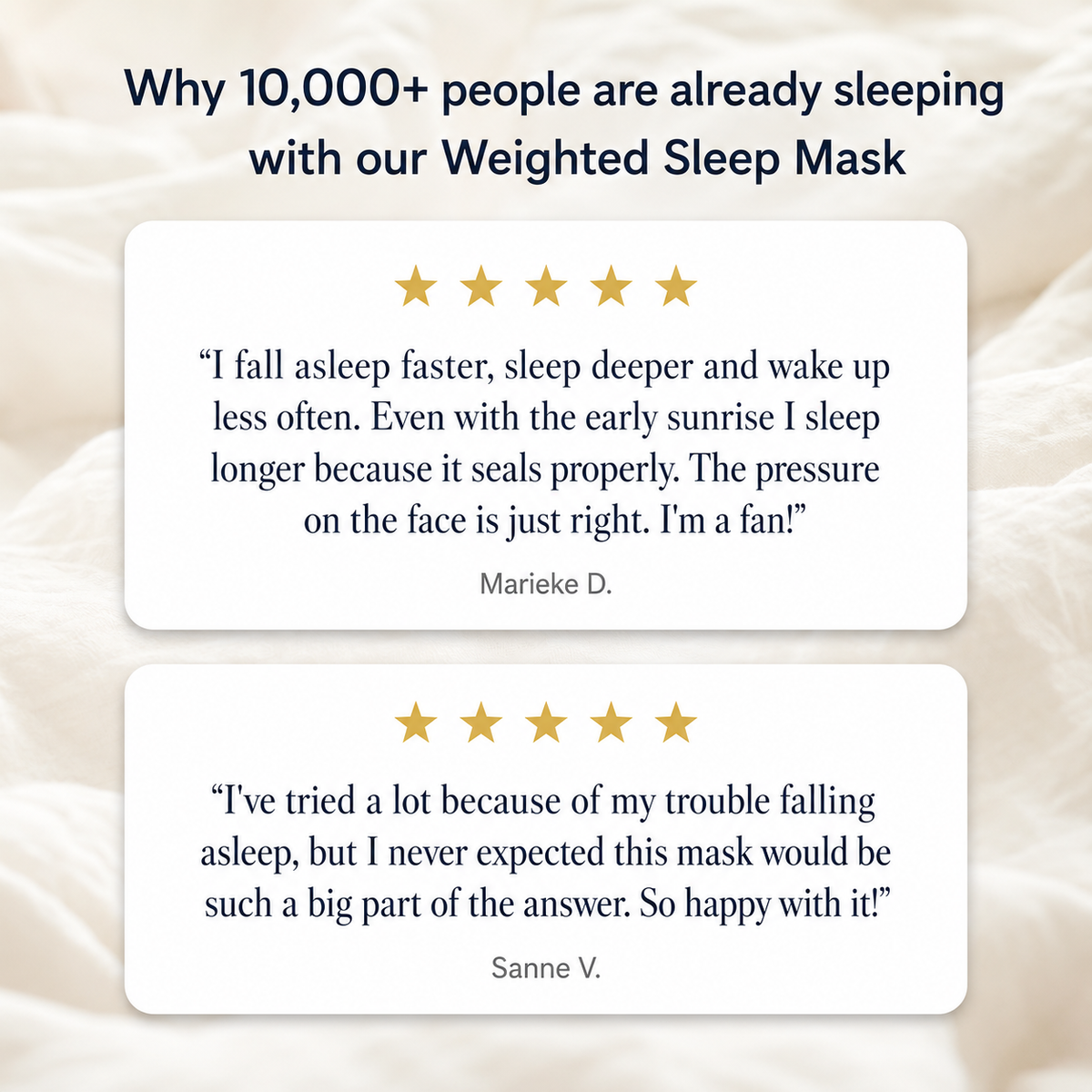 Weighted Sleep Mask